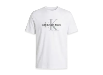 Calvin Klein Short Sleeve Monogram Logo T-Shirt "White"