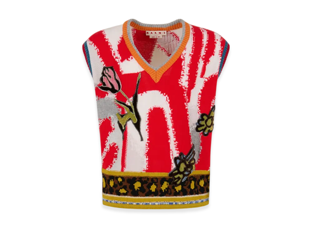 マルニ x オラオルスローン x ソルジャーボーイフレンド ウール製ジャンパー "グラス" CVMG0146Q0UFWH94JQW09