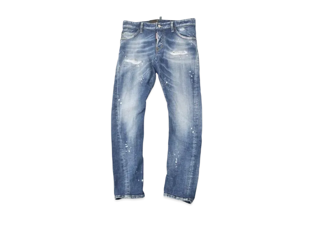 Dsquared2 Medium Heritage Rammeds Wash Sexy Twist Jean "Indigo" S74LB1587