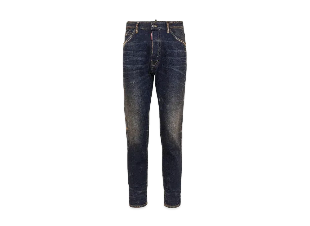 Dsquared2 Dark Sedona Wash Relax Long Crotch Jeans "Navy" D2-0840