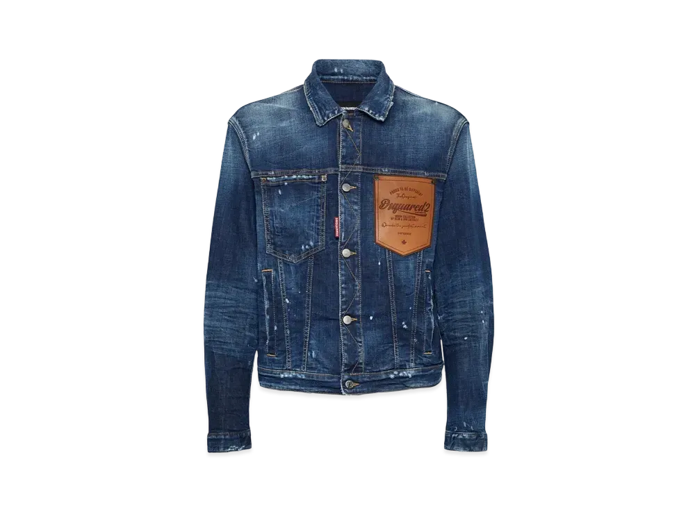 DSQUARED2 Dark Perfect Wash Over Jean Jacket "Navy"