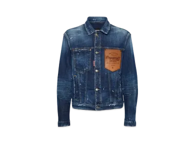 DSQUARED2 Dark Perfect Wash Over Jean Jacket "Navy"