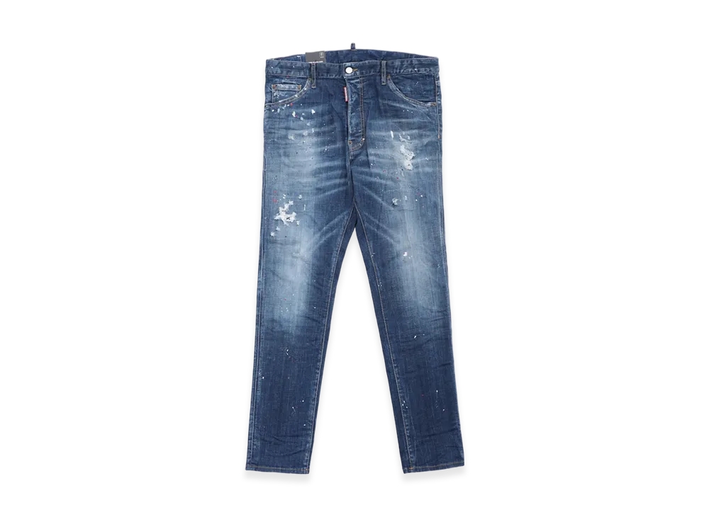 DSQUARED2 Relax Long Crotch Button-Fly Jeans "Blue"