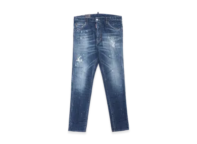 DSQUARED2 Relax Long Crotch Button-Fly Jeans "Blue"