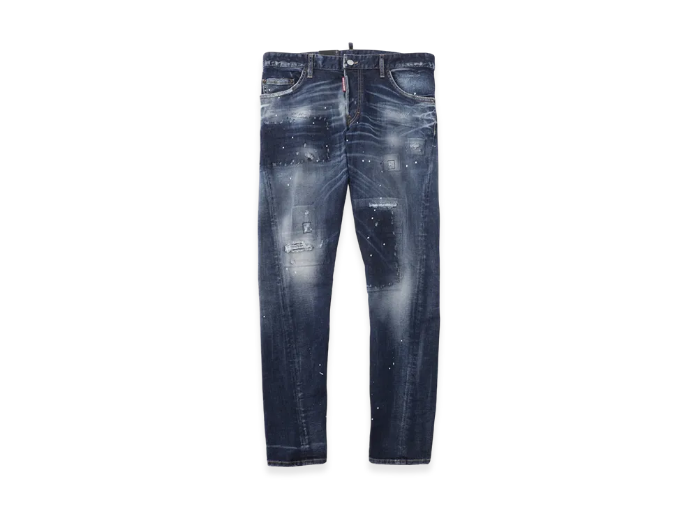 DSQUARED2 Sexy Twist Button-Fly Jeans "Blue"