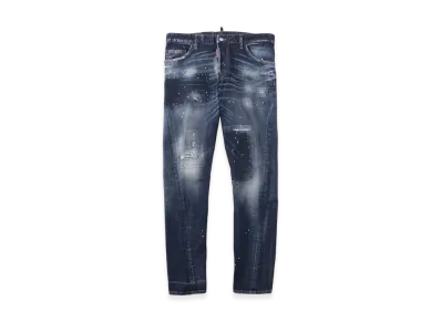 DSQUARED2 Sexy Twist Button-Fly Jeans "Blue"