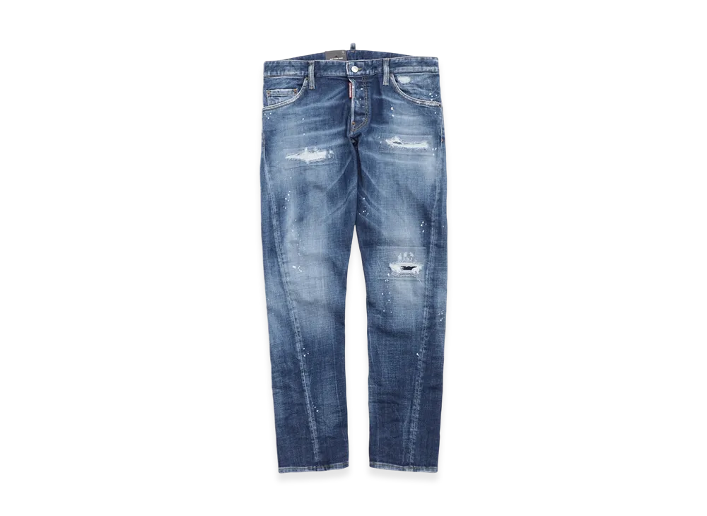 DSQUARED2 Sexy Twist Button-Fly Jeans "Navyblue"