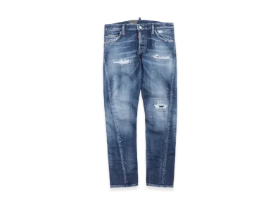 DSQUARED2 Sexy Twist Button-Fly Jeans "Navyblue"