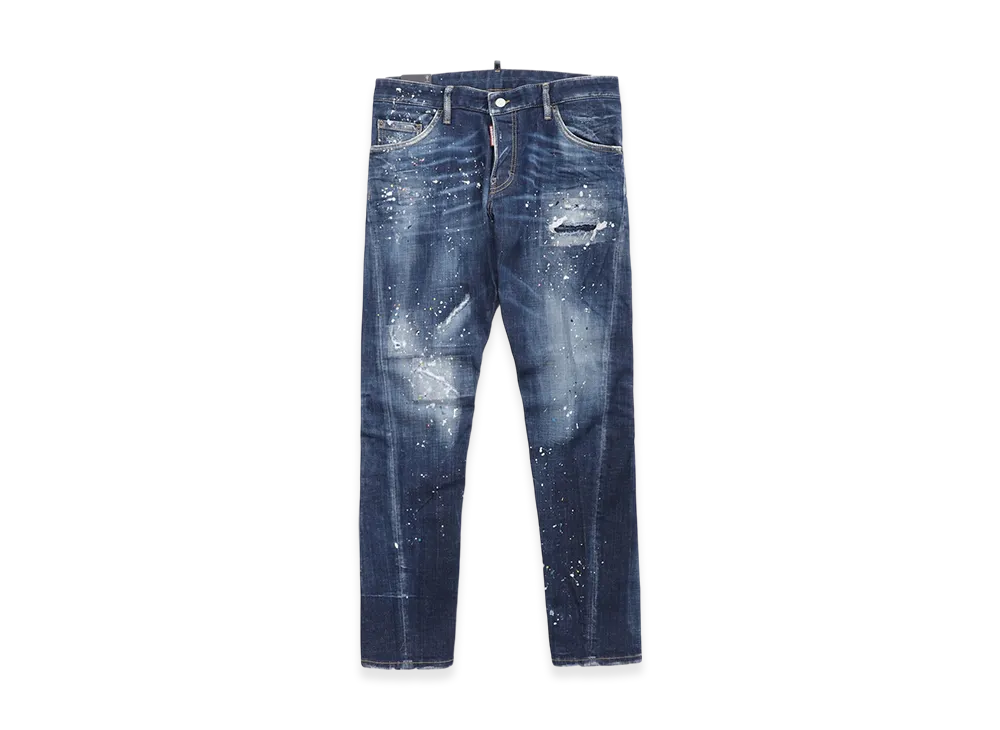 DSQUARED2 Sexy Twist Button-Fly Jeans "Navyblue"