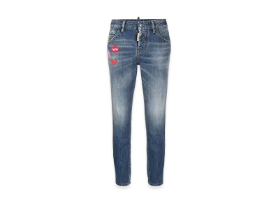 DSQUARED2 x Pac-Man Embroidered Jeans "Indigo"