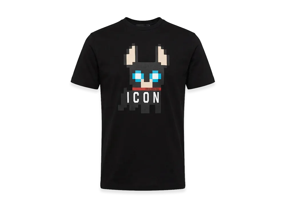 DSQUARED2 ICON Pixel Dog S/S T-Shirt "Black"