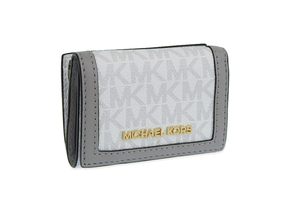 MICHAEL KORS Women's Trifold Wallet "White/Grey"