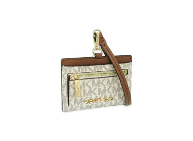 MICHAEL KORS Women's Card Case "Beige/Brown"