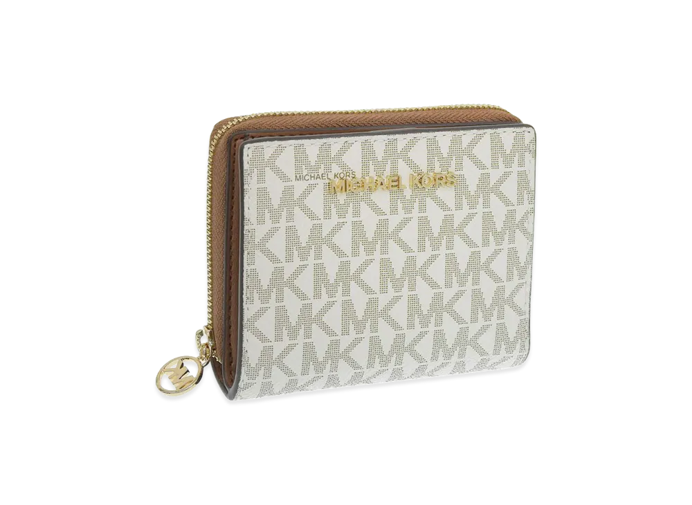 MICHAEL KORS Women's Jet Set Travel Bifold Wallet "White"