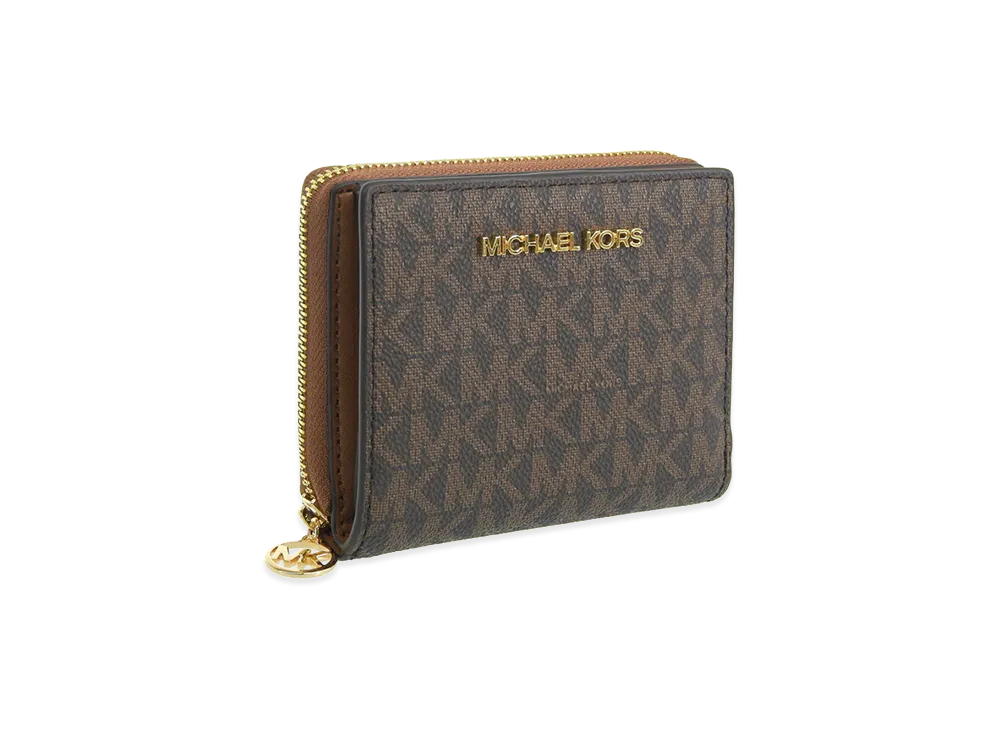 MICHAEL KORS Women's Jet Set Travel Bifold Wallet "Brown"