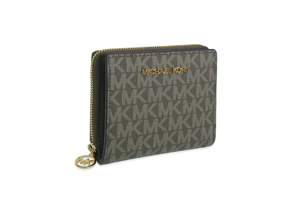 MICHAEL KORS Women's Jet Set Travel Trifold Wallet "Olive"