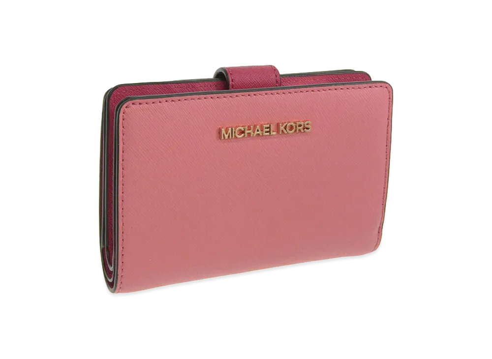 MICHAEL KORS Women's Jet Set Travel Bifold Wallet "Rose Multi"