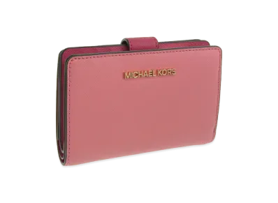 MICHAEL KORS Women's Jet Set Travel Bifold Wallet "Rose Multi"