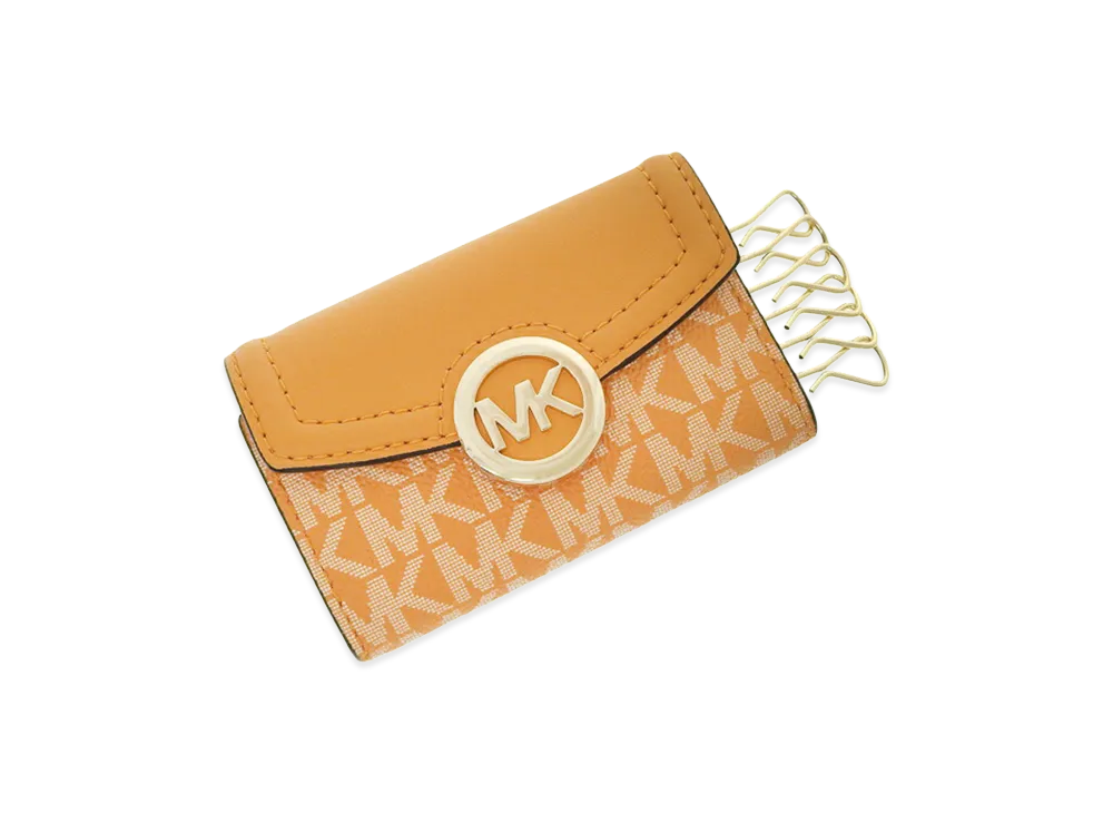 MICHAEL KORS Women's Fulton Key Case "Orange Multi"
