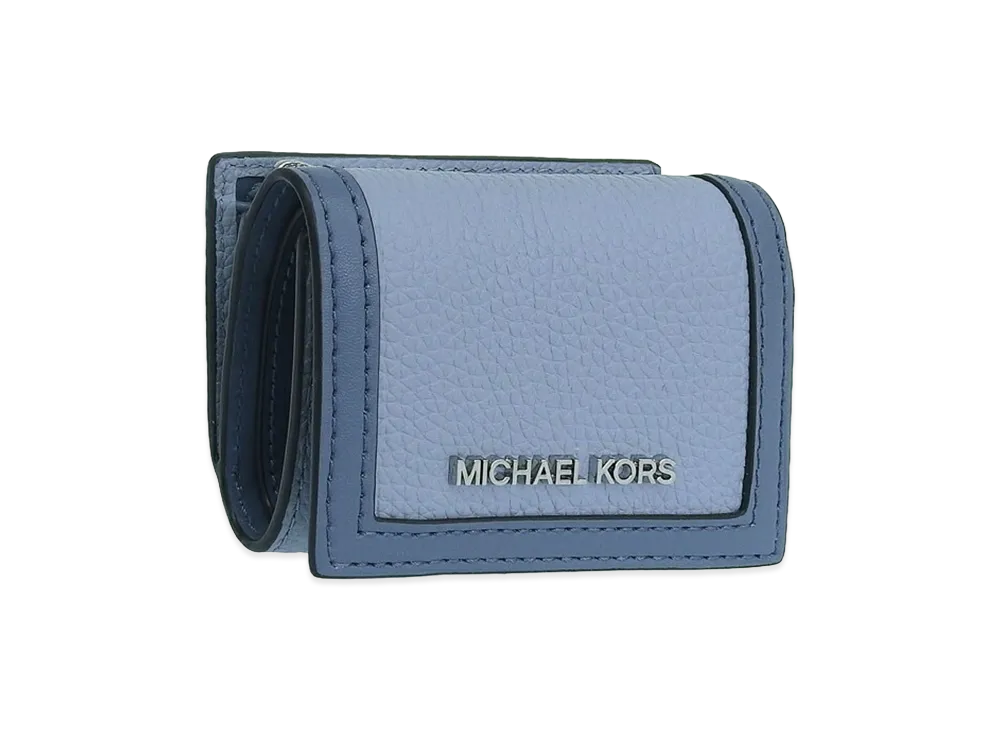 MICHAEL KORS Women's Jet Set Travel Trifold Wallet "Blue"