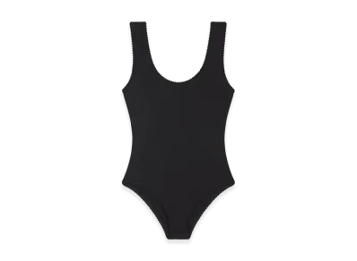 PHOEBE PHILO Women's Scalloped One-Piece "Black"
