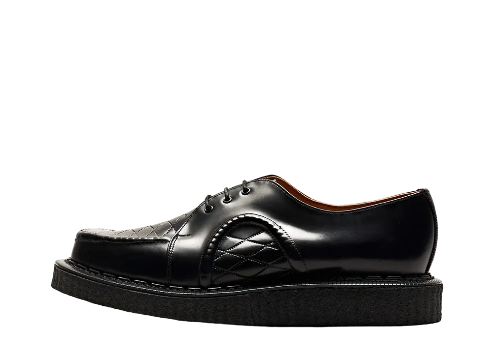 GEORGE COX Women's Dab No.4 Sole "Black" Modified Leather DAB_IVC_040