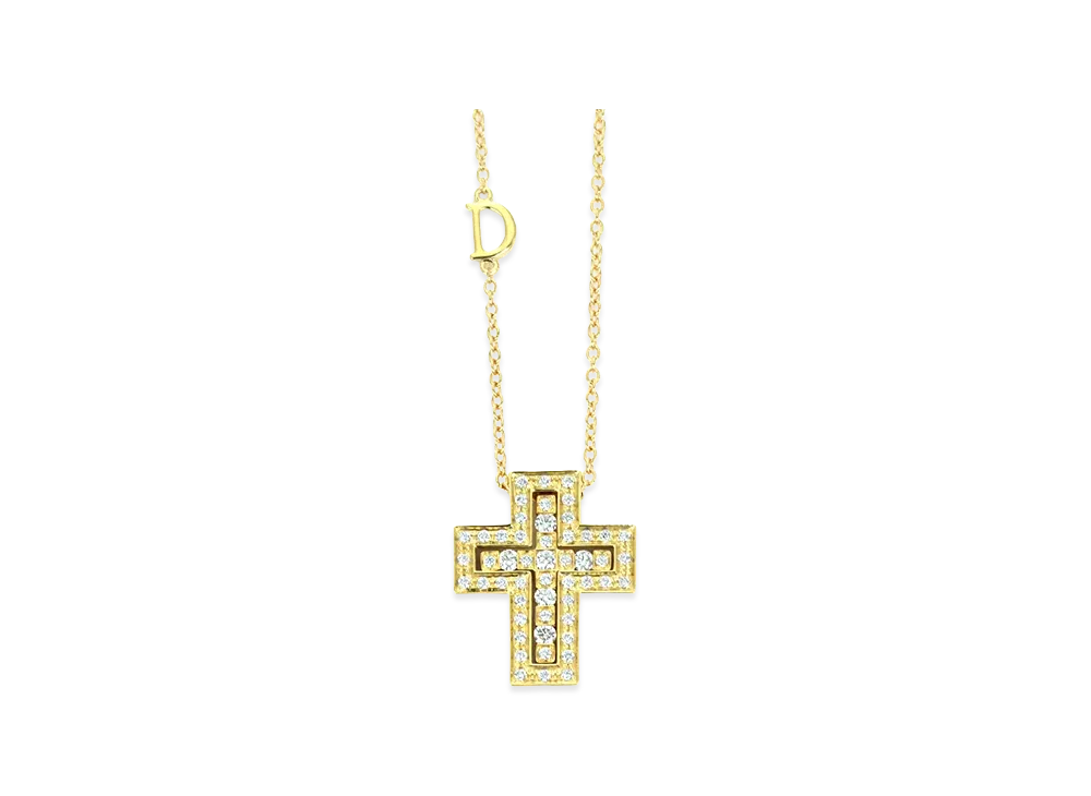 DAMIANI Women's Necklace Belle Epoque 0.38ct "Yellow Gold"
