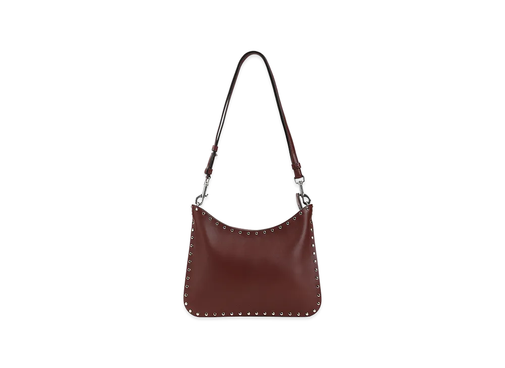 PHOEBE PHILO Women's Stud Gig Small Bag "Chestnut Silver"