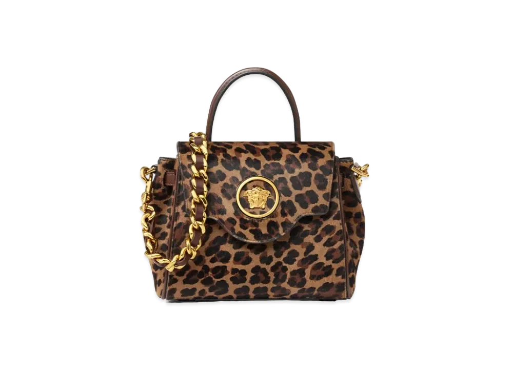 Versace Leopard La Medusa Small Handbag "Animalier"