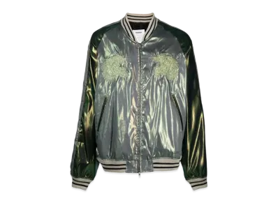 doublet Hologram Souvenir Bomber Jacket "Olive Green"