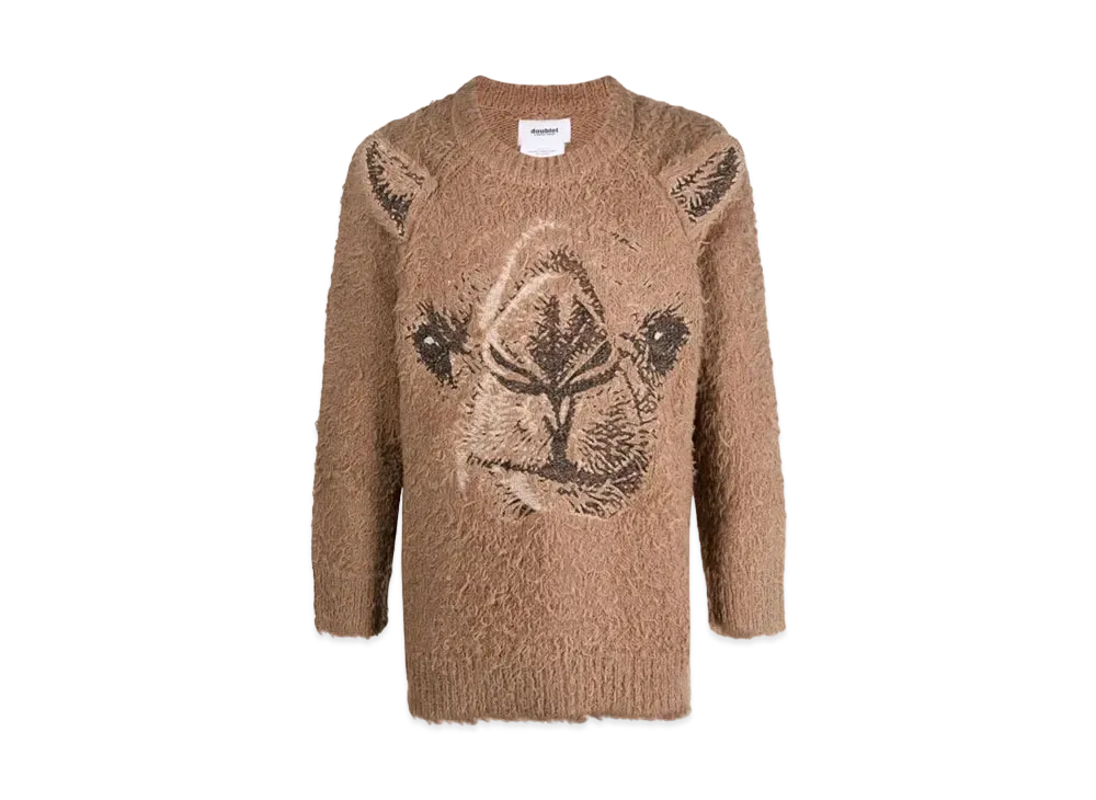 doublet Pattern Pullover "Brown"