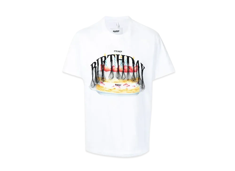 doublet Graphic Print T-shirt "White"