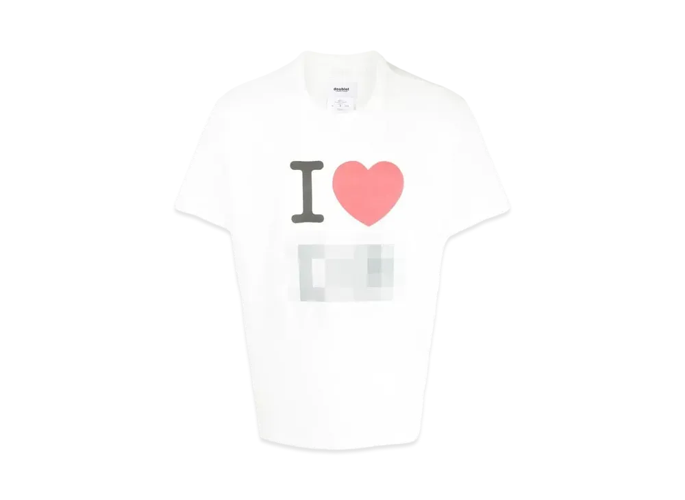 doublet Slogan T-shirt "White"