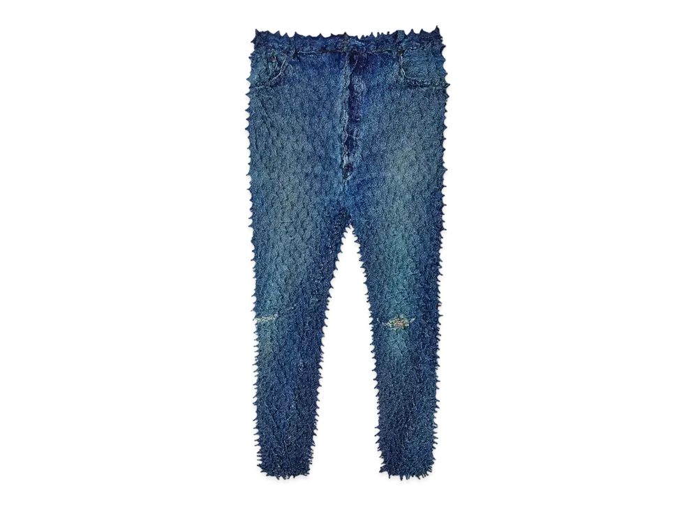 doublet Shibori Denim Pants "Indigo Blue"