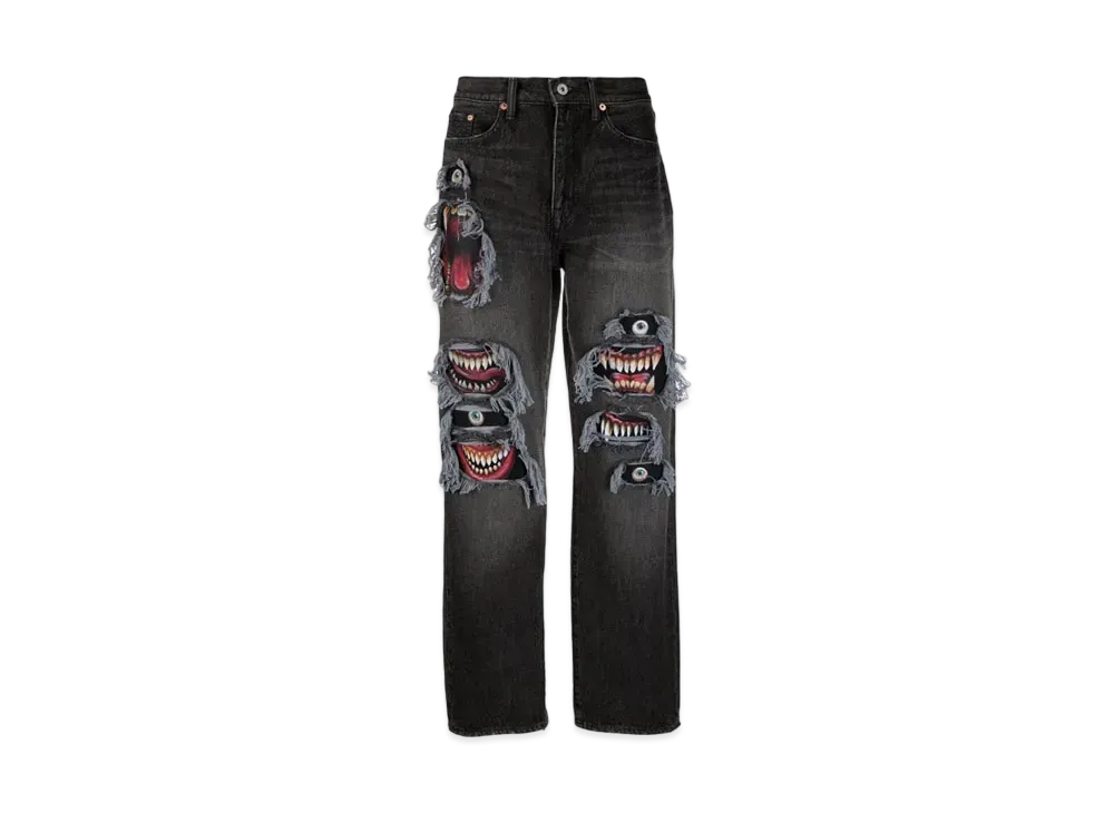 doublet Mid-Rise Flared Jeans "Denim"