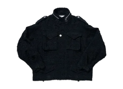 doublet Tweed Military Jacket "Black"