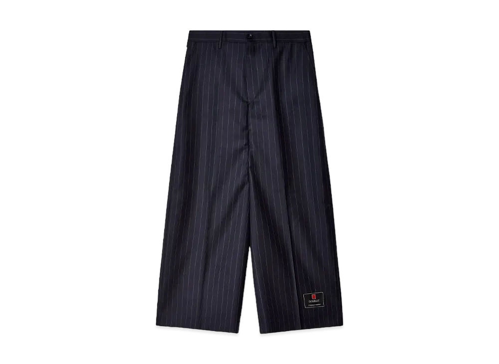 doublet Striped Wide Trousers "Black"