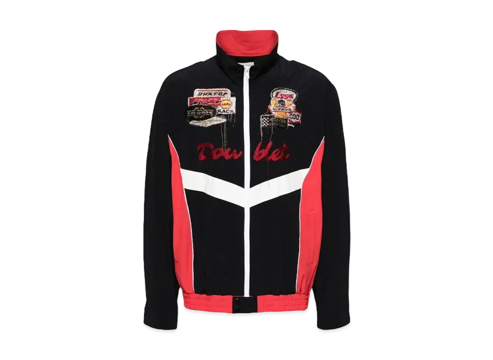 doublet Track Jacket "Black / Red / White"