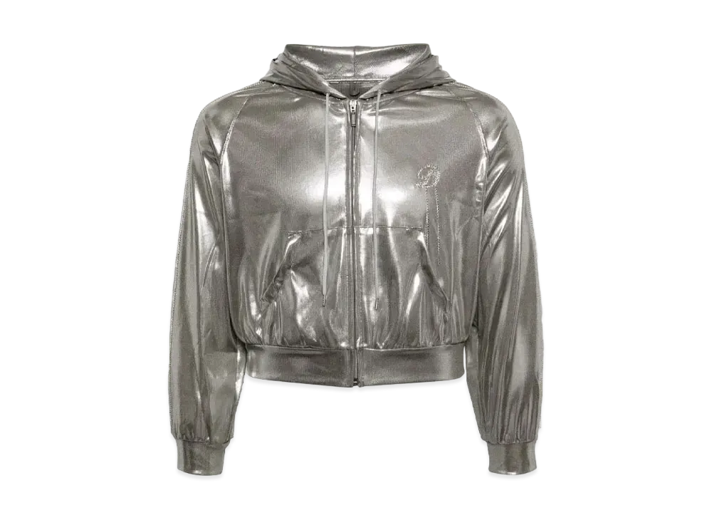 doublet Metallic Hooded Jacket "Silver"