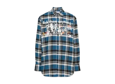 doublet x PZ Today Check Shirt "Cerulean Blue"