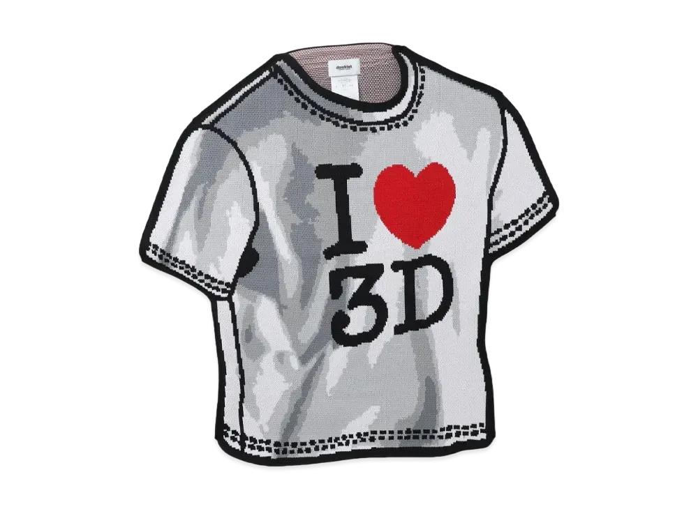 doublet 2D Knit Top "Gray"