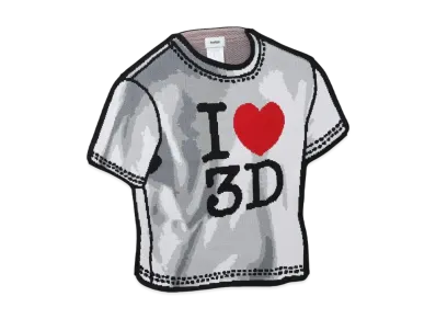 doublet 2D Knit Top "Gray"