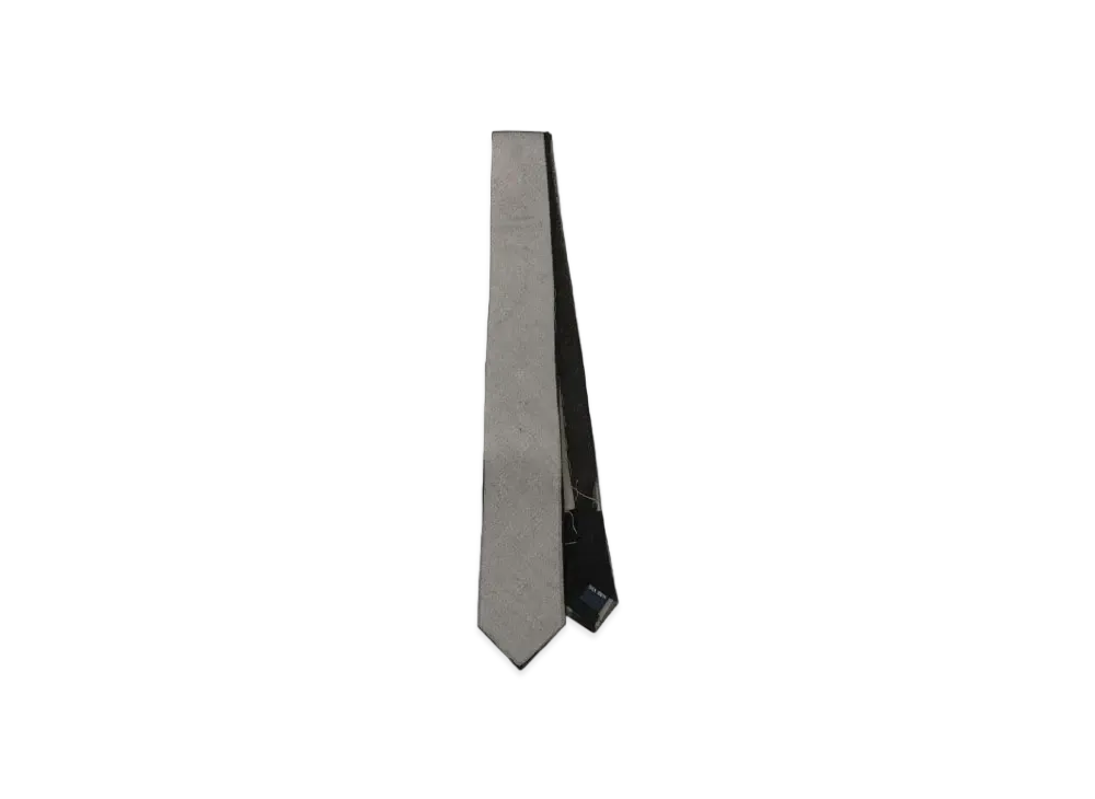 doublet Silk Necktie "Black / Grey"