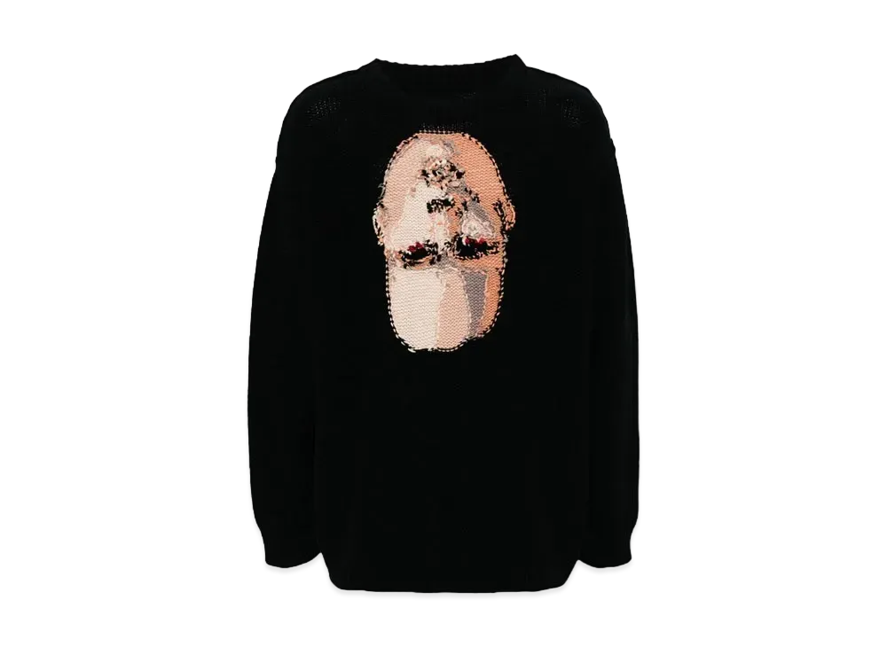 doublet Chunky Knit Sweater "Black/Multicolor"