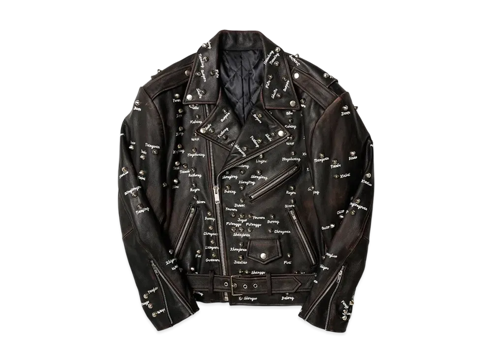 doublet Pressure Points Studs Riders Jacket "Black"