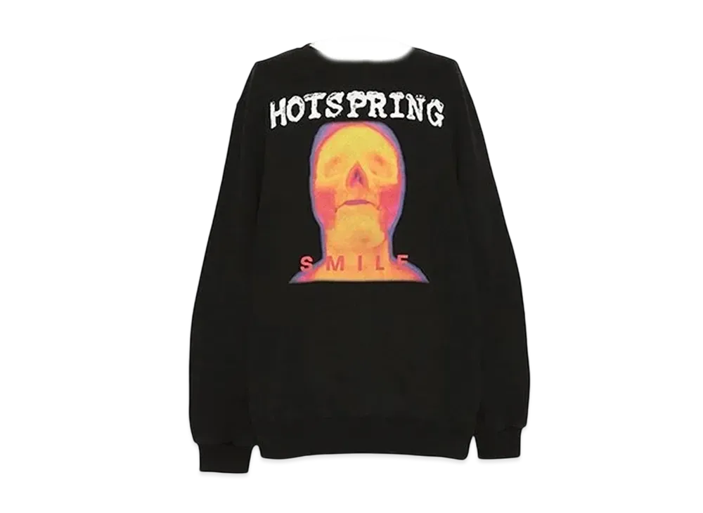 doublet Hotspring Onsen Sweat Shirt 12 "Black"