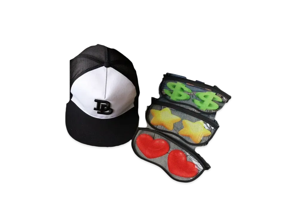 doublet Emoji Goggle Cap "White/Black"