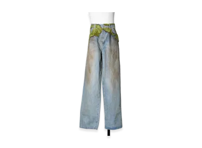 doublet Moss-Grown Denim Pants "Indigo"