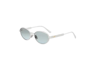 Dior DiorCannage R1U Oval Sunglasses "Gradient Glacier Blue/Silver/Gold"