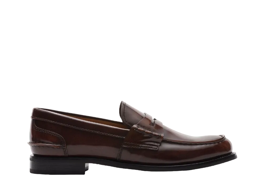 Church’s Women's Pembrey W5 Polished Binder Calf "Tabaco" DD0082_9EM_F0AEY Rubber Sole